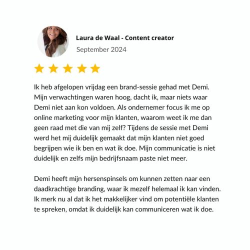 Review 2 pagina personal branding